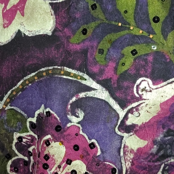 ✨CHICO'S✨COLORFUL SEQUINED BEADED JACKET - Picture 4 of 4